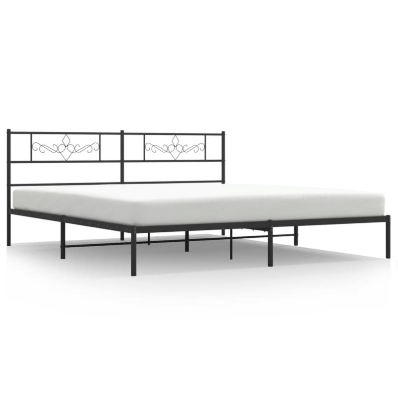 Rama łóżka WaszeMeble 180x200 cm Czarny metal WM-355271 1 szt.