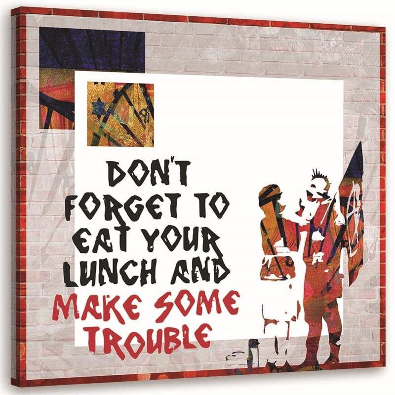 Obraz na płótnie Feeby Banksy Syn punk i mama 50x50cm 1szt