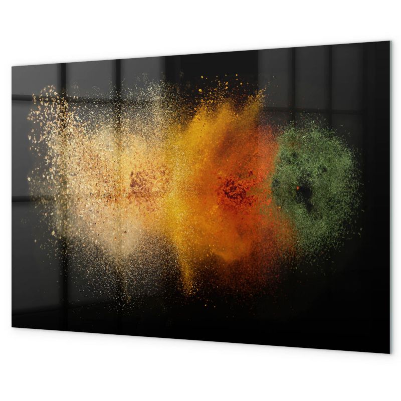 Tablica Magnetyczna Do Kuchni Na Magnesy Tulup 60x40 cm Rozsypane przyprawy Ozdobna, nowoczesna 1 kpl