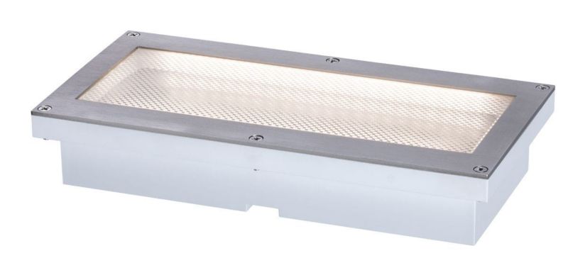 Lampa gruntowa najazdowa Paulmann Brick srebrna LED 5W 3000K 40lm IP67 wym: 4,1 x 20 x 10 cm metal - 1 szt.