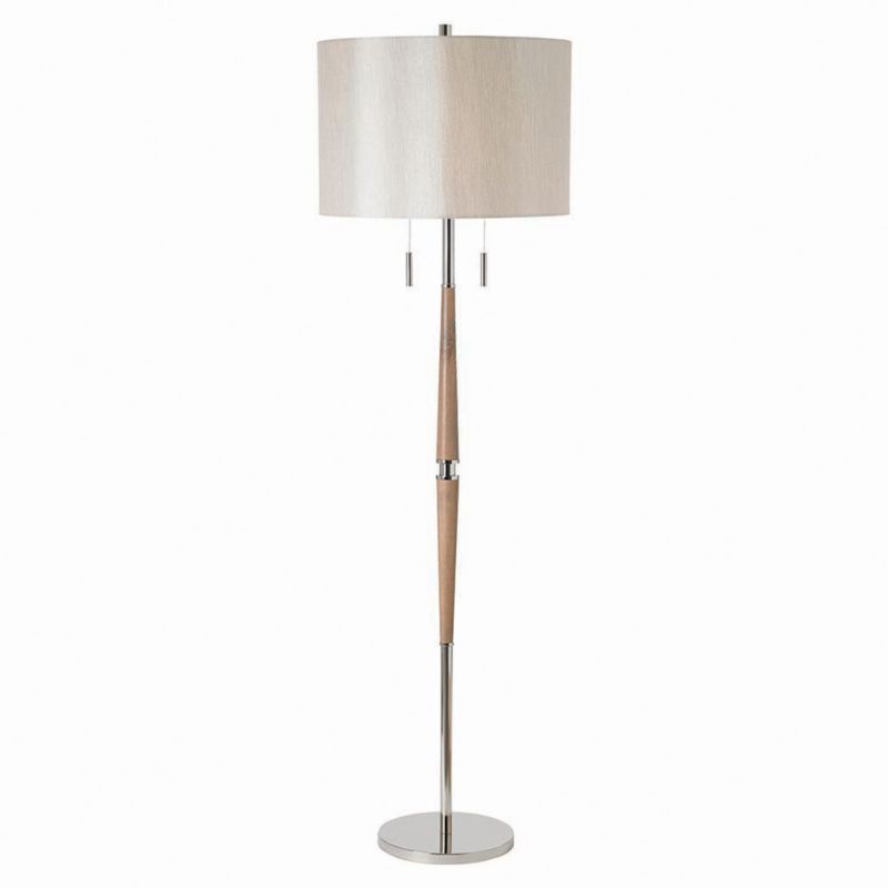 Lampa stojąca drewniany trzon Endon ALTESSE jasne drewno 2xE27x60W IP20 wym:171x50x50cm - 1 szt.