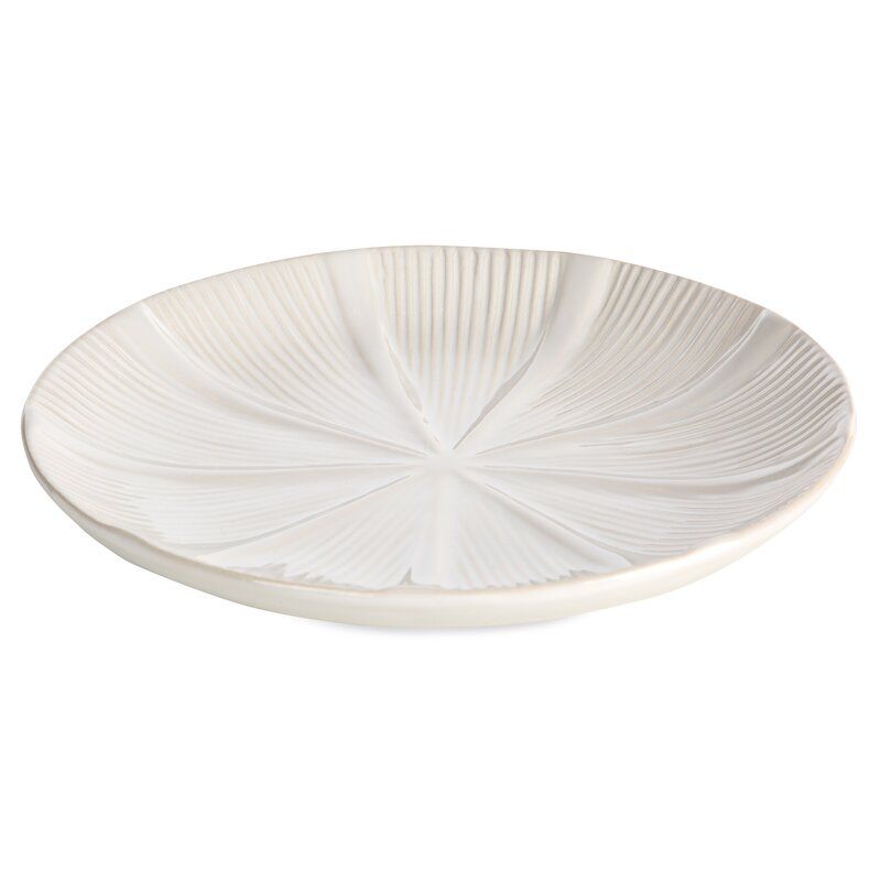 Patera ceramiczna Eurofirany 30 x 4 cm kremowa 1 szt.