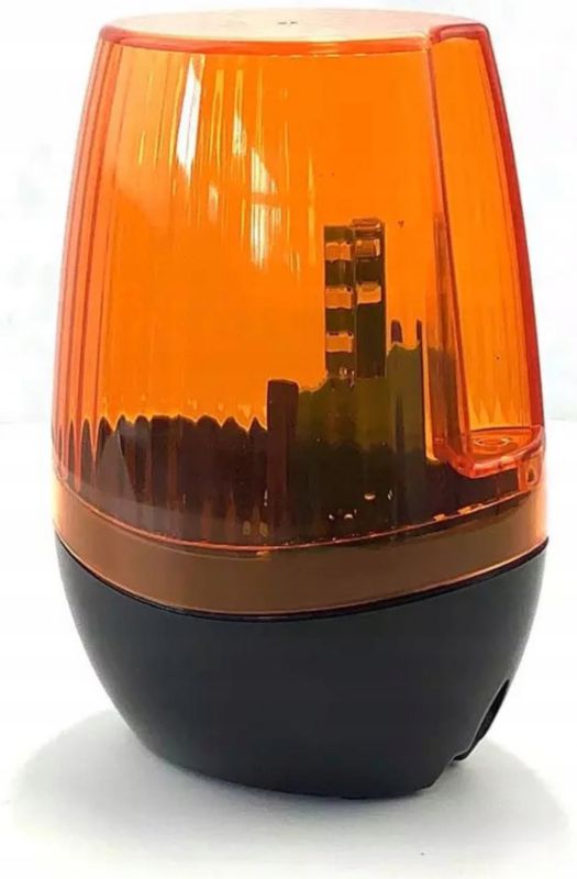 Lampa ostrzegawcza sygnalizacyjna LED do napędów bramy 12V - 230V, uniwersalna do napędów przesuwnych i skrzydłowych 1sztuka