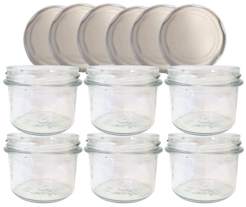 Słoiki MODO24 235ml dżemy konfitury przyprawy deserki zakrętki 82mm 6 kpl.