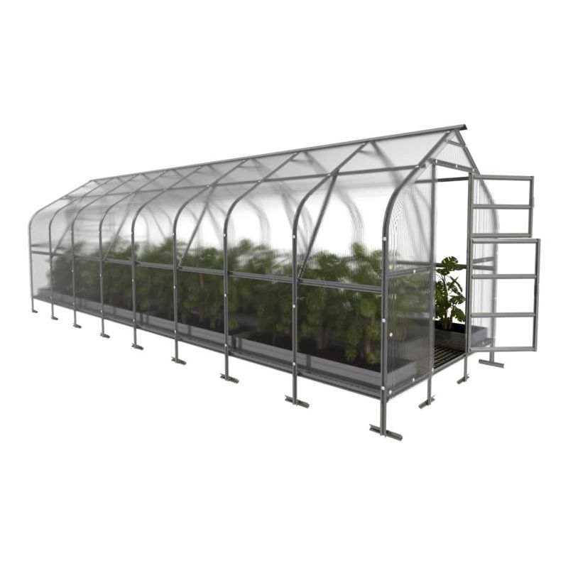 Szklarnia KLASIKA DROP 20 m2, 2,5 m x 8 m, 6 mm z powłoką z poliwęglanu 1szt.
