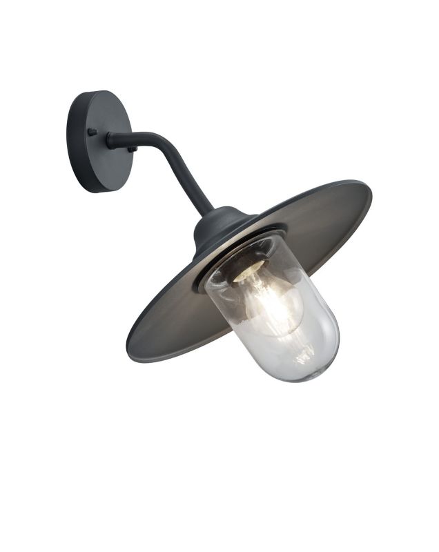 Kinkiet ścienny zewnętrzny Trio Brenta antracyt 1 x E27 x IP44 wym: 32 x 30 x 30 cm - 1 szt.