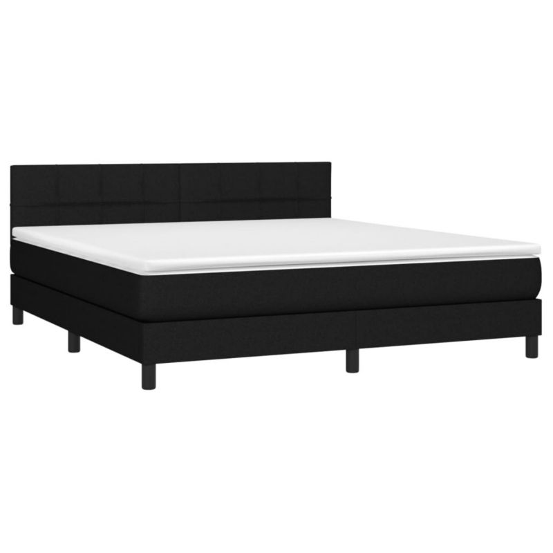 Łóżko kontynentalne WaszeMeble 180x200 cm czarne WM-3133175 1 szt.