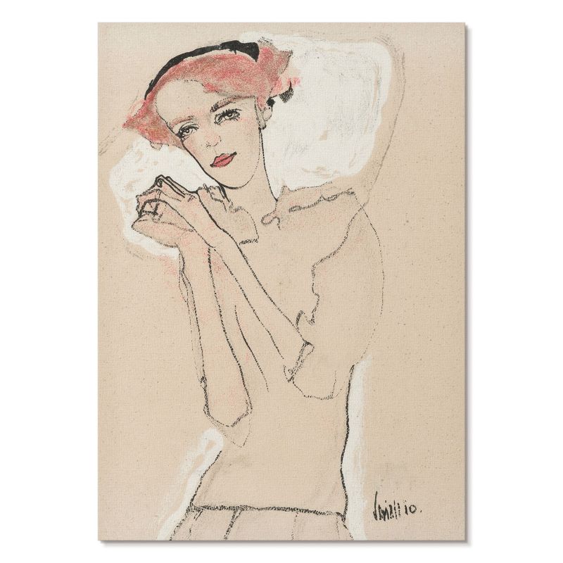 Obraz Plakat Canvas Tulup 42x59,4 cm (A2) Portret kobiety I Do sypialni, salonu, biura 1 szt.