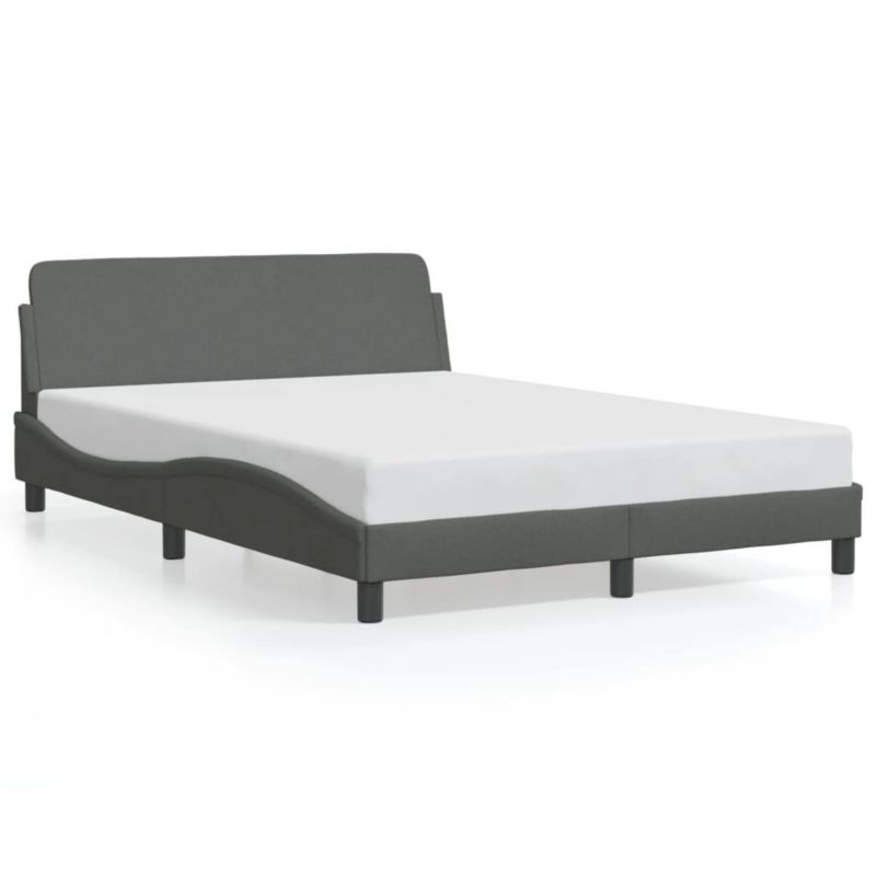 Łóżko tapicerowane WaszeMeble 120x200 cm ciemnoszare WM-373146 1 szt.