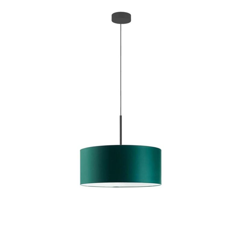Lampa wisząca zwis Volta Light Factory żyrandol sufitowa z abażurem diament Butelkowa zieleń JAZZ 40cm 1szt.