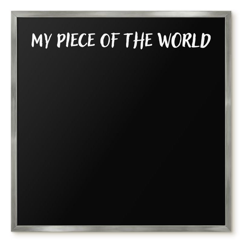 Tablica Na Magnesy Z Wakacji Tulup 50x50 cm My piece of the world 5 - Srebrna rama Do salonu, sypialni 1 szt.