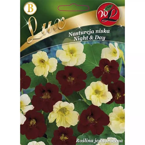1 szt, Nasturcja Night & Day, mix kolorow - Nasiona: Ilość w opakowaniu: 5 g