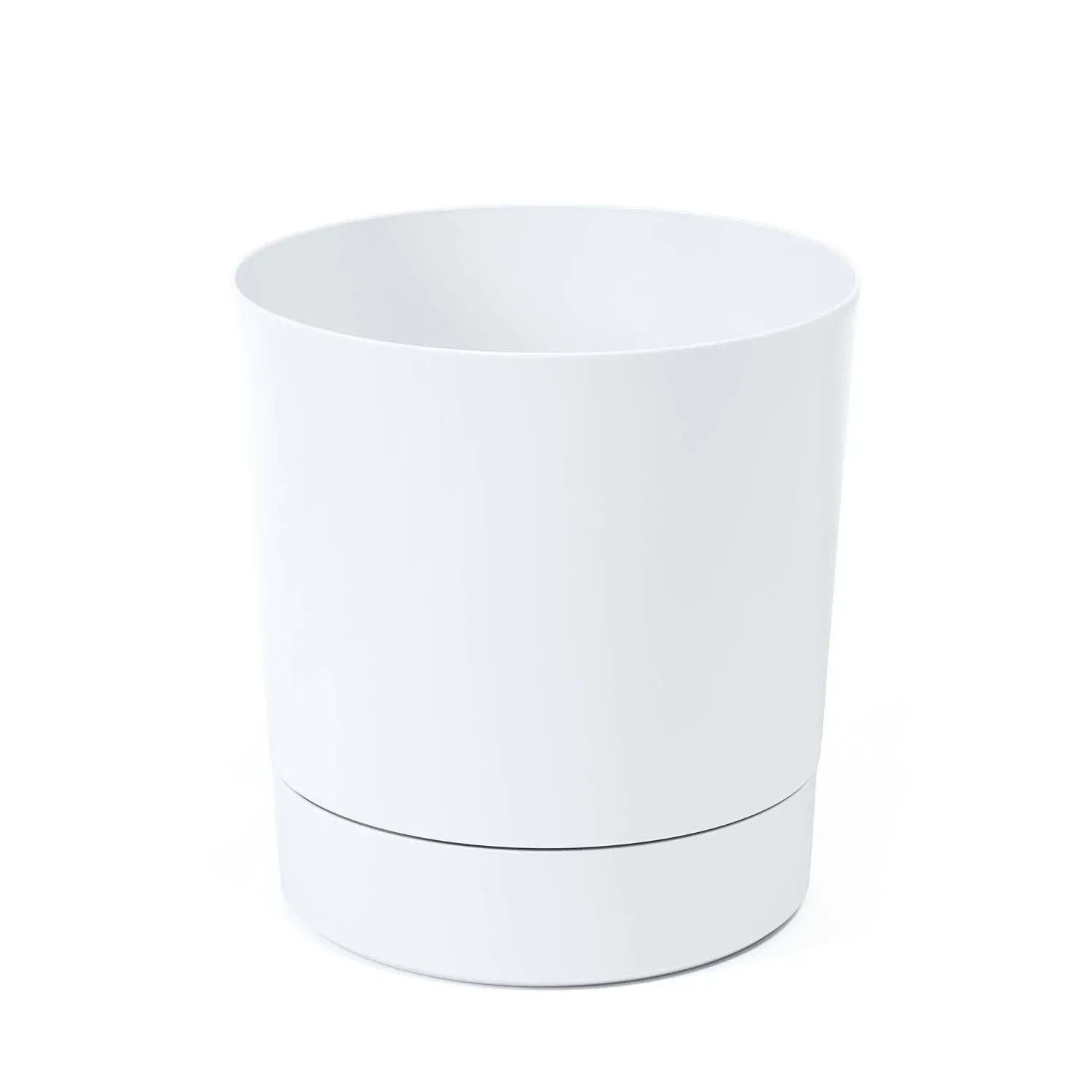 Doniczka Aura biała - śr. 12,5 cm