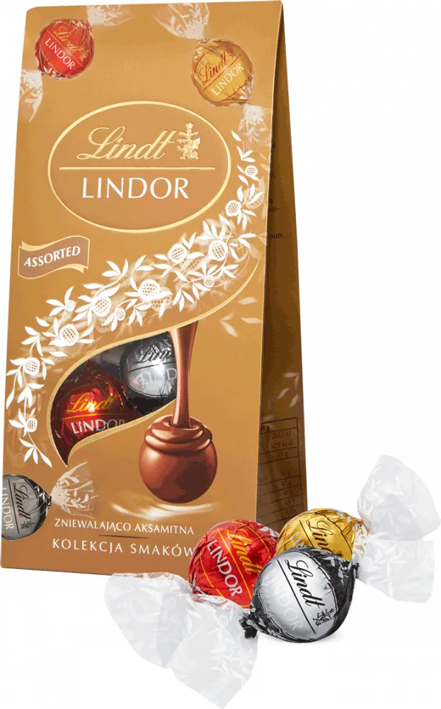Praliny Lindt Lindor Assorted, czekoladowy z nadzieniem, 100g