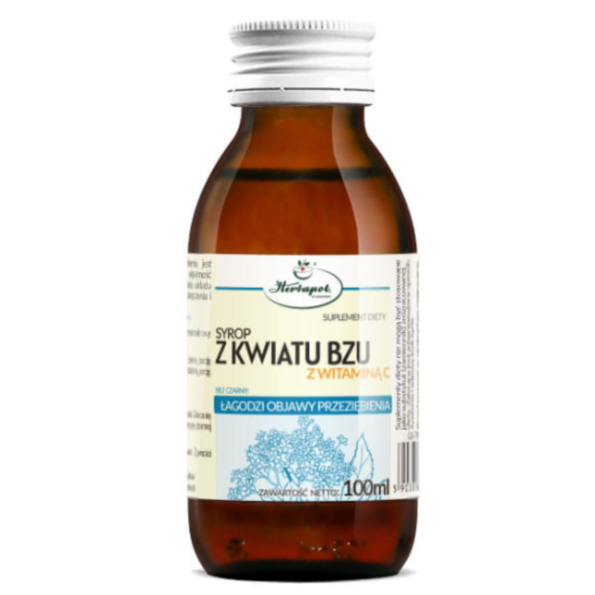Herbapol kraków - syrop z kwiatu bzu z witaminą c, 100ml