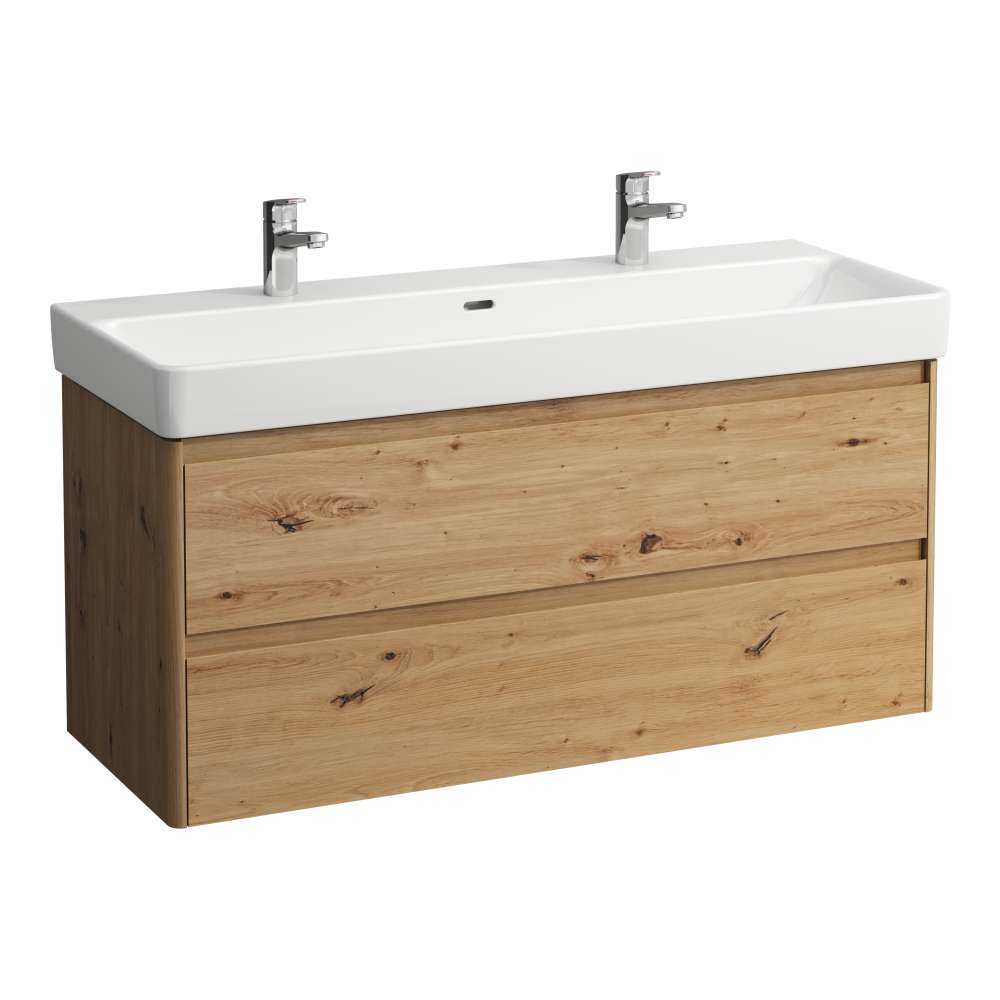 Laufen Base 2.0 szafka 117x44,5x51,5 cm podumywalkowa wisząca dąb H4113221082671