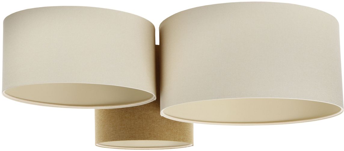 BPS Koncept Boho Ellegant lampa podsufitowa 3x60 W beżowa 080-079