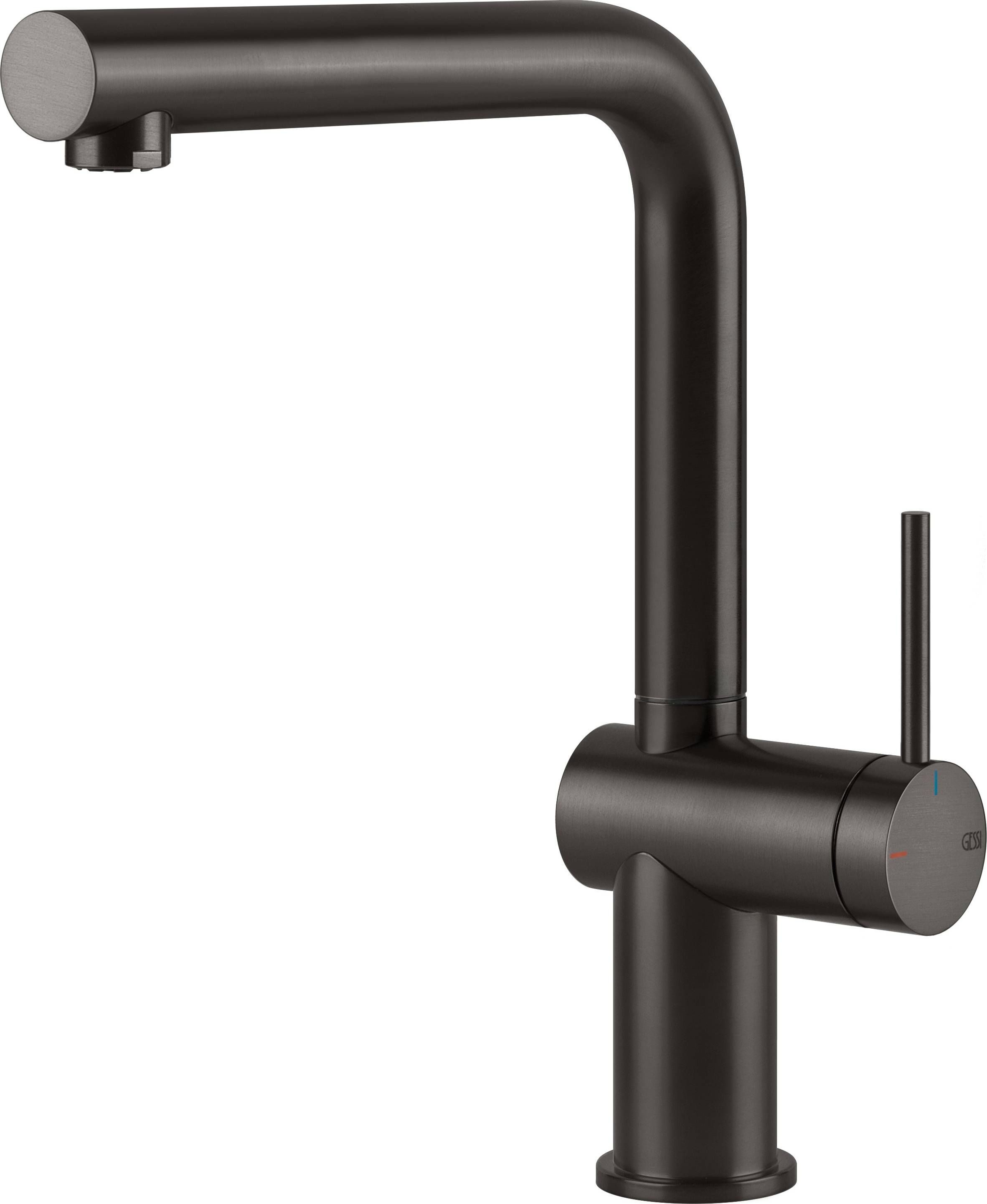 Gessi Inedito bateria kuchenna stojąca czarna 60431.707