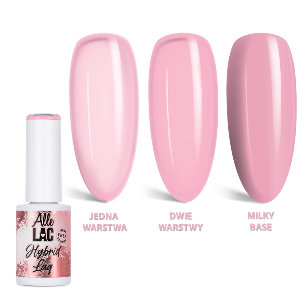 Lakier hybrydowy LED/UV Gel Polish Nudes N6 Rose Smoke AlleLac HEMA/Di-HEMA Free 6g