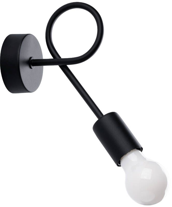 Darmowa Dostawa - Kinkiet 1x15 W czarny Sollux Lighting Levar SL1454