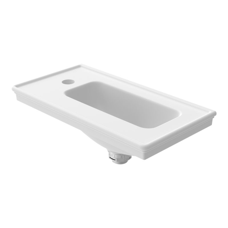 Umywalka konglomeratowa GoodHome Endell 46,6 cm biała