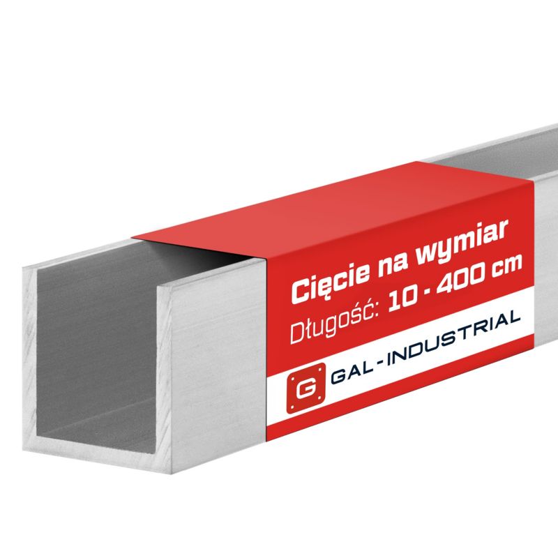 Ceownik aluminiowy GAL-INDUSTRIAL 40x80x40x4 mm 40 cm ALUMINIUM PA38 + Cięcie na wymiar 1 szt.