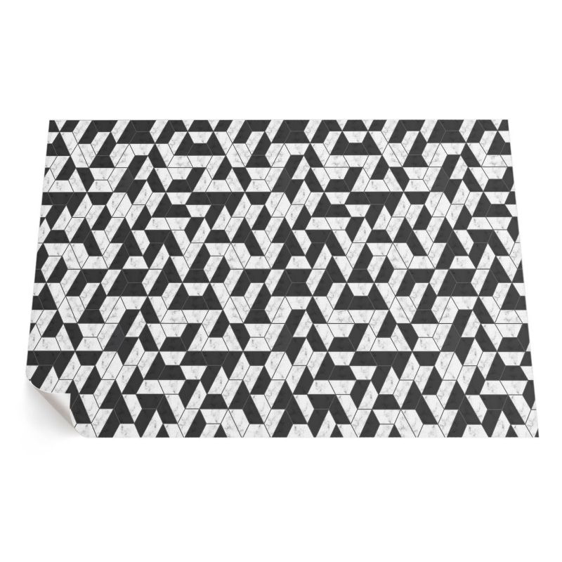 Balkonowy Dywan Winylowy UV ArtPrintCave 150x225 cm Modna kamienna mozaika z marmurem 1 szt.