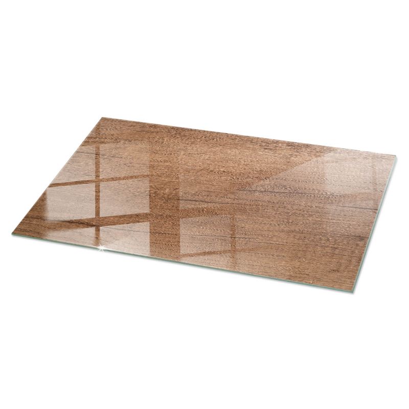 Blat szklany Tulup 140x70 cm Naturalny wzór drewna 1 szt.