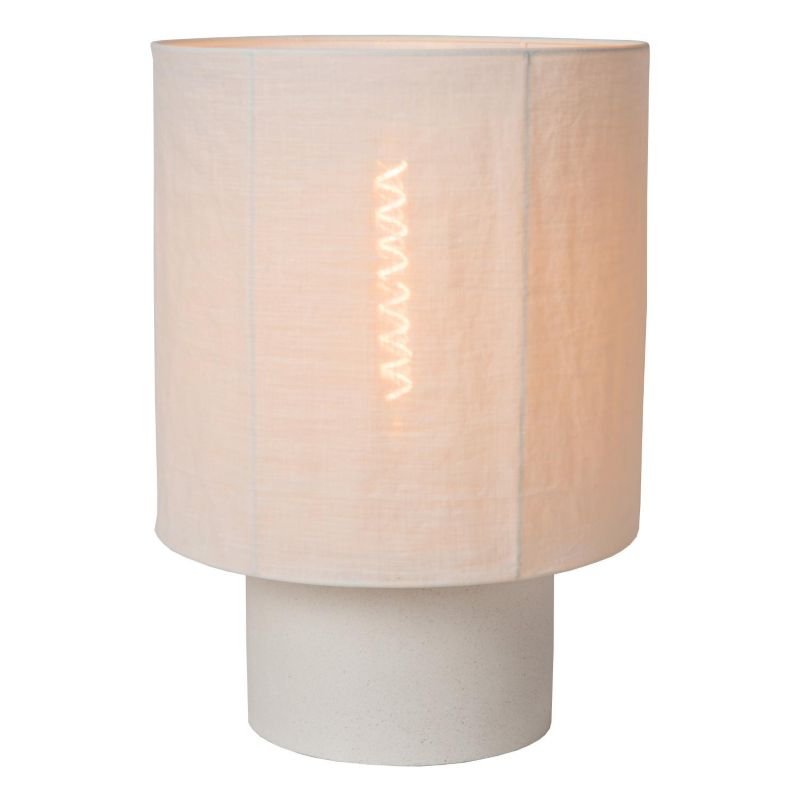 Lampa stołowa Lucide TISSAJA biała 1xE27x40W IP20 wym:50x35x35cm - 1 szt.