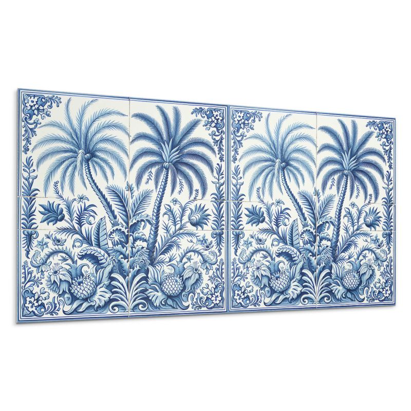Panel samoprzylepny Wallfluent 100x50 cm Wzór z tropikalnymi roślinami 1 szt.
