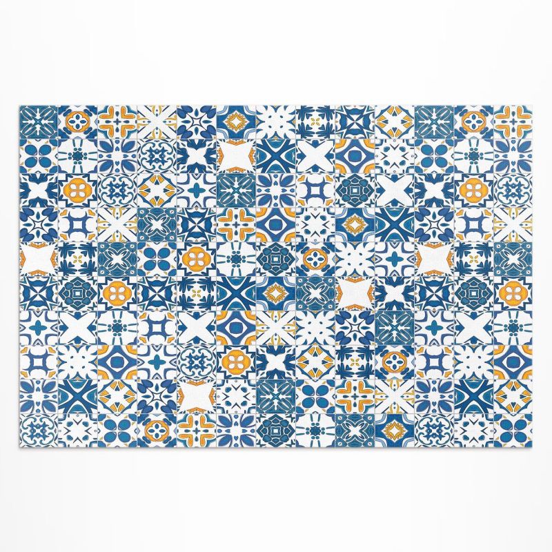 Balkonowy Dywan Winylowy UV Wallfluent 140x210 cm Wzorzyste kafelki kolorowa mozaika 1 szt.