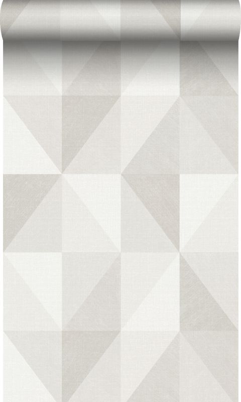 Tapeta Origin Wallcoverings graficzny motyw 3D jasnego beżu 50 x 900 cm - 1 rol.