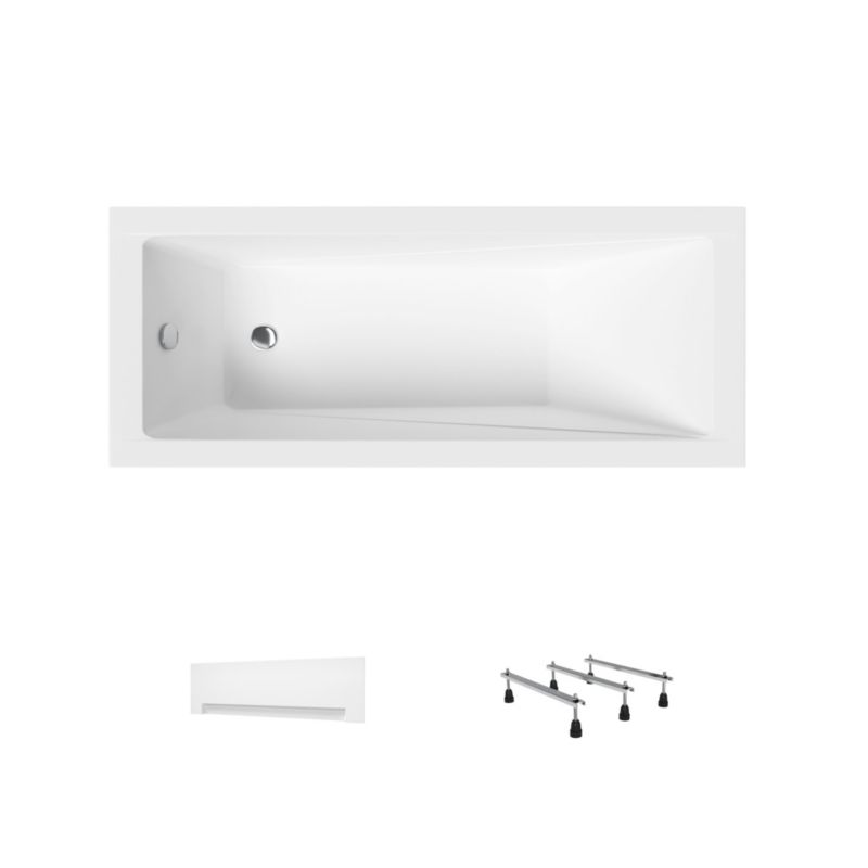 Wanna akrylowa Helmken Rivana 170 x 70 + Panel biały + Nóżki / 23095006, 1 kpl