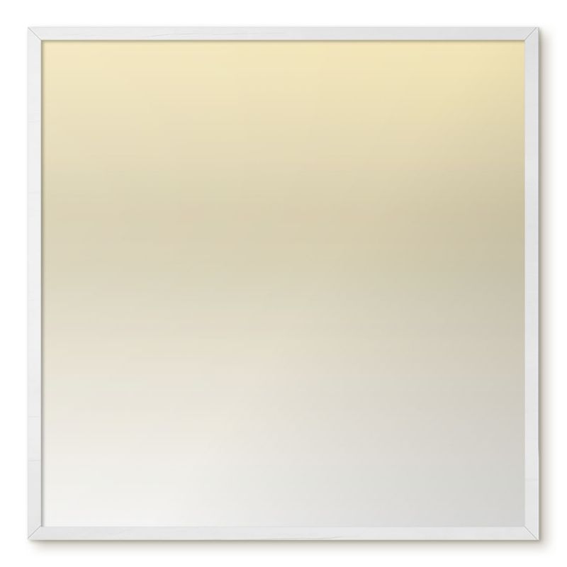 Tablica Magnetyczna Dekoracyjna Ścienna Tulup 50x50 cm Kremowy gradient - Biała rama Do salonu, sypialni 1 szt.
