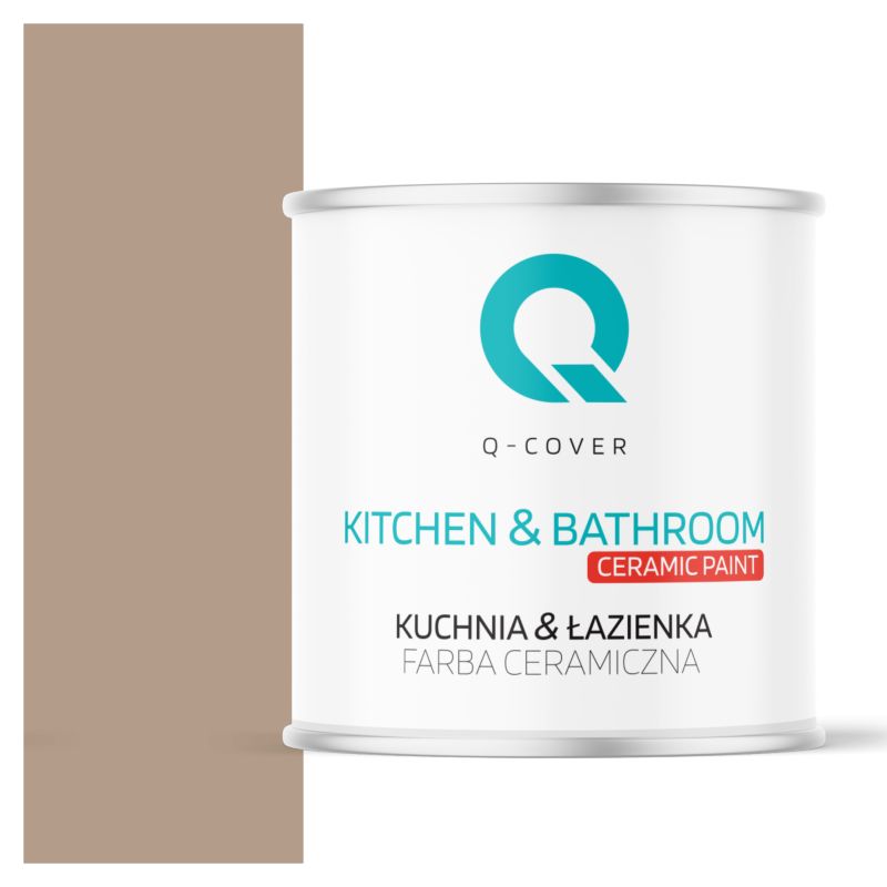 Farba Ceramiczna Kuchnia & Łazienka Q-Cover Orzechowy H4934 Głęboki Mat 2L