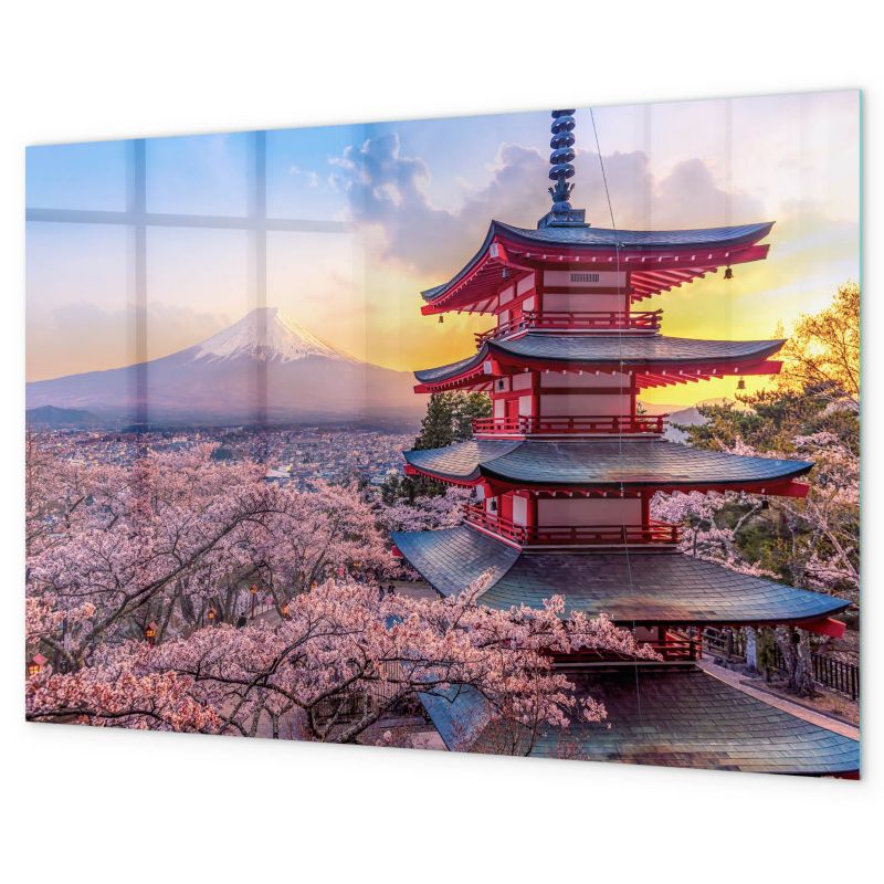 Magnetyczna Tablica Tulup 100x70 cm Japońskie budownictwo Z magnesami neodymowymi 1 kpl