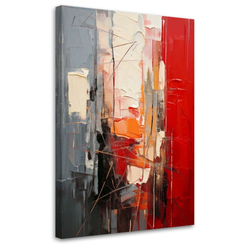 Obraz nowoczesny Feeby Abstrakcja Nowoczesna Czerwień 80x120cm 1szt