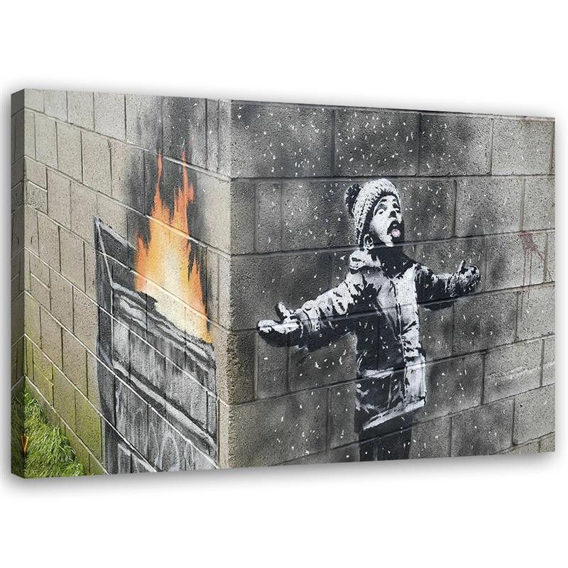 Obraz Feeby Chłopiec Port Talbot mural Banksy 30x20cm 1szt
