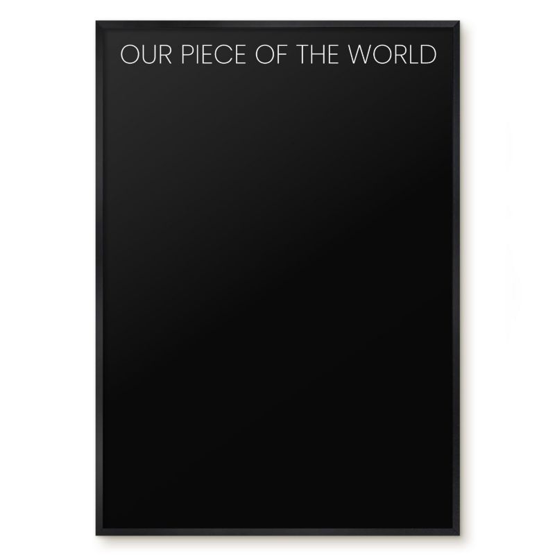 Tablica Magnetyczna Wielofunkcyjna Ścienna Tulup 70x100 cm Our piece of the world 8 - Czarna rama Do salonu, sypialni 1 szt.