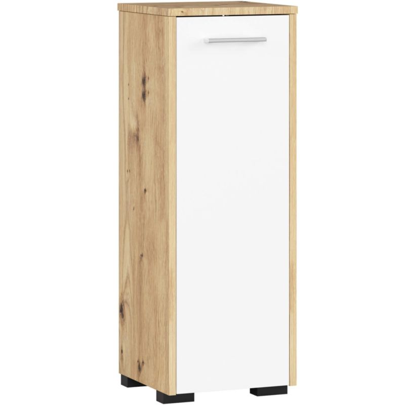 Szafka Matkam łazienkowa FS30AB 30cm stojąca dąb artisan-biały 1 szt.