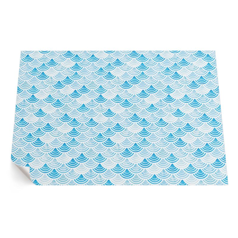 Dywan Winylowy Z Nadrukiem ArtPrintCave 60x90 cm Akwarelowe fale wzór w stylu azjatyckim 1 szt.