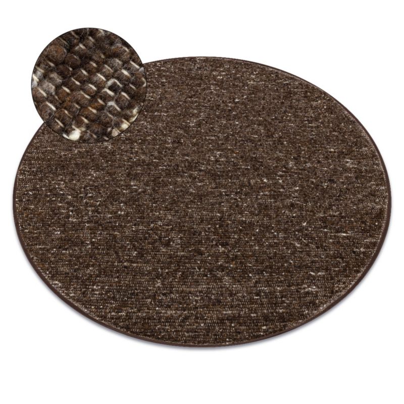 Dywan Nepal RugsX koło 100 cm brąz NE062 1 szt.