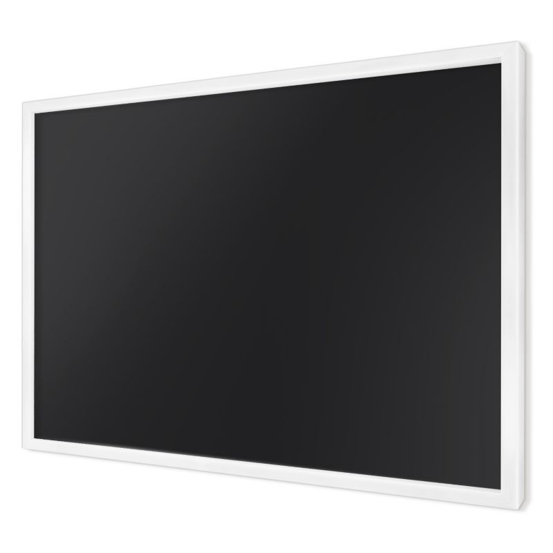 Ozdobna tablica na magnesy Wallfluent 60x40 Czarny w białej ramie 1szt