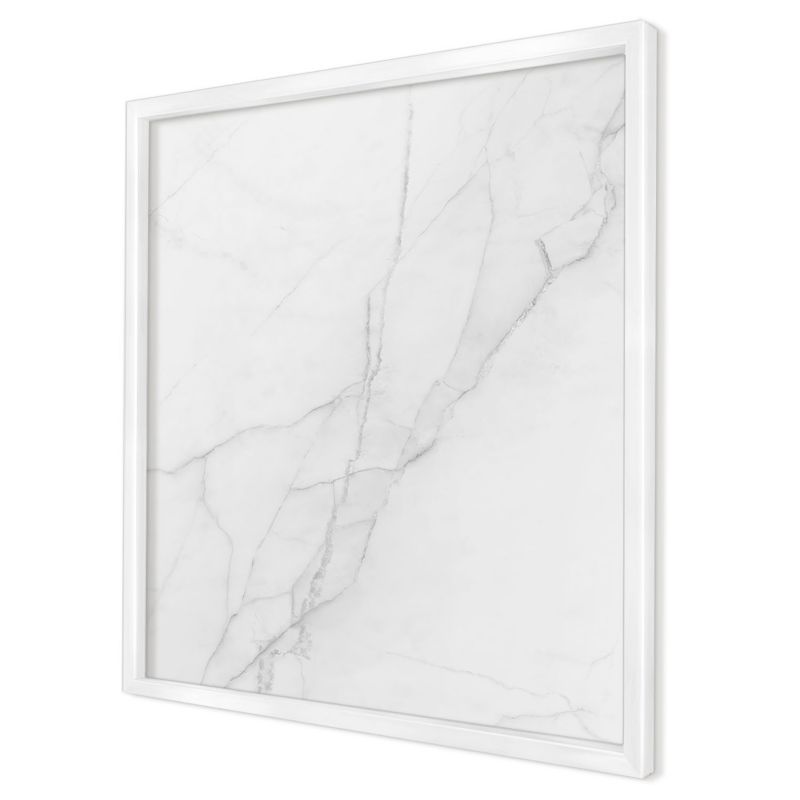 Tablica magnetyczna dekoracyjna Wallfluent 50x50 Marmurowy wzór w białej ramie 1szt