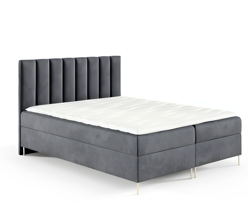 Łóżko kontynentalne SOFELLO Nina Box 200x200 z nogami riviera91 1szt.