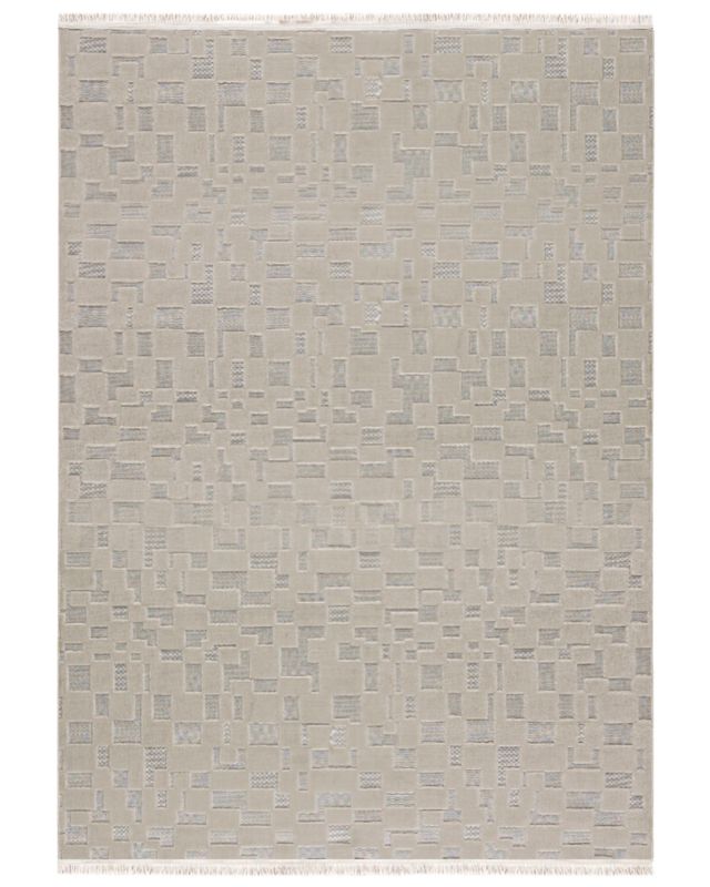 Nowoczesny dywan, geometryczny 160x230cm Sora Volo Mazovia - beżowy, kremowy, na ogrzewanie podłogowe, 1szt.