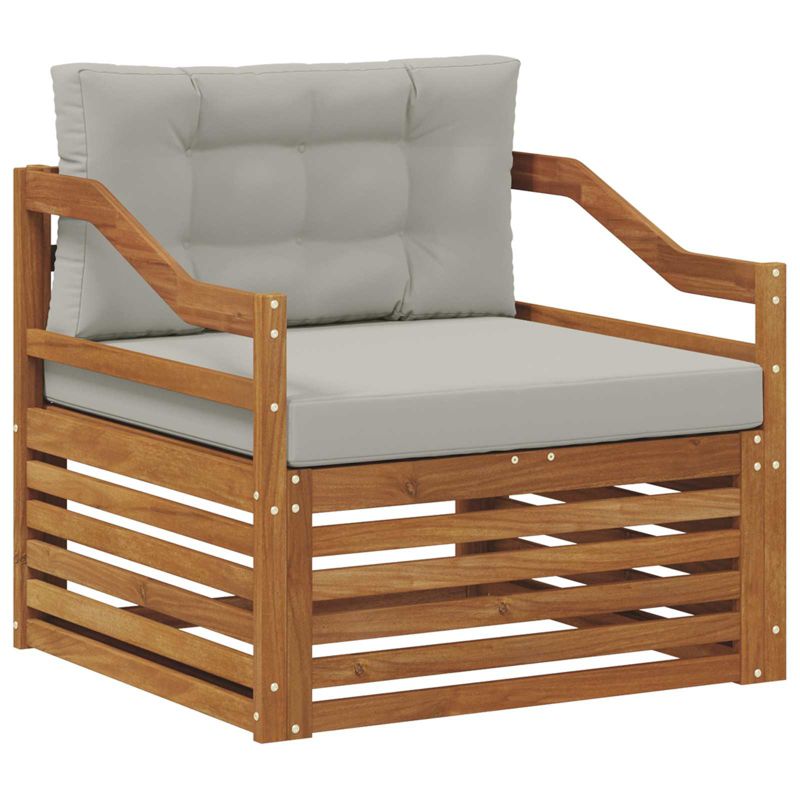Sofa ogrodowa WaszeMeble z akacji szara z poduszkami WM-3436411 1 szt.