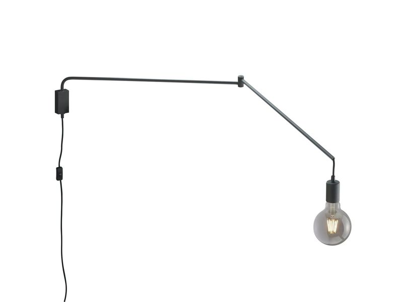 Kinkiet ścienny Trio Line czarny 1 x E27 x IP20 wym: 25 x 5,5 x 5,5 cm - 1 szt.