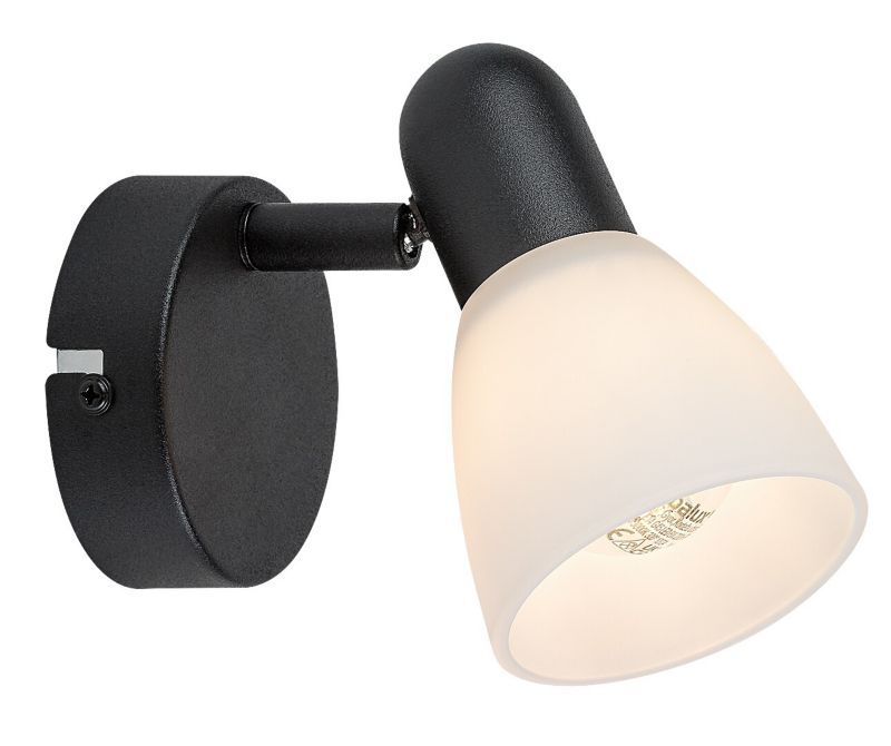 Kinkiet regulowany Rabalux Soma czarno-biały 1xE14x40W IP20 wym:13x7,2x14cm - 1 szt.