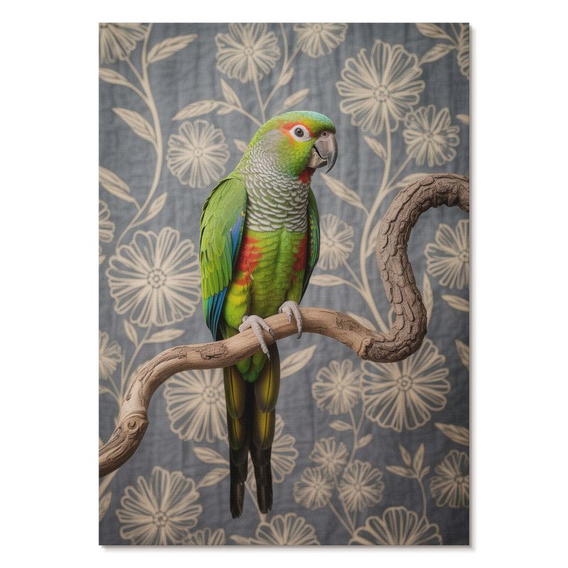 Nowoczesny Plakat na Płótnie Tulup 42x59,4 cm (A2) Kolorowa papuga Do salonu, sypialni, biura 1 szt.